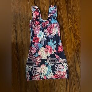 Fashion Floral Print Sweetheart Neckline Bodycon Dress | ~ Sz S ~